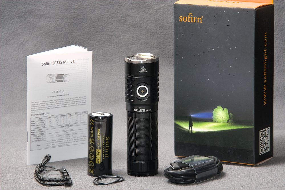 Sofirn SP33S USB C Rechargeable 5000lm Powerful LED Flashlight